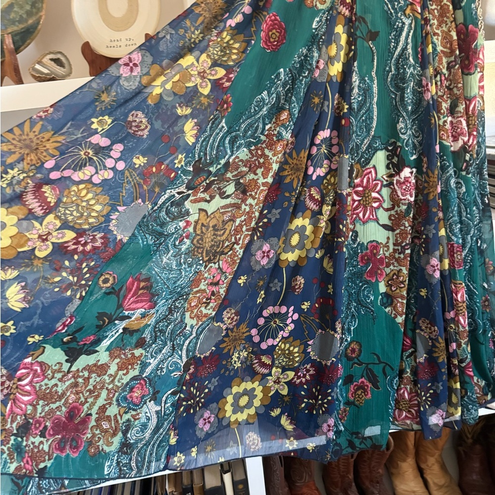 J. Peterman Maxi Floral Skirt - Picture 3 of 8